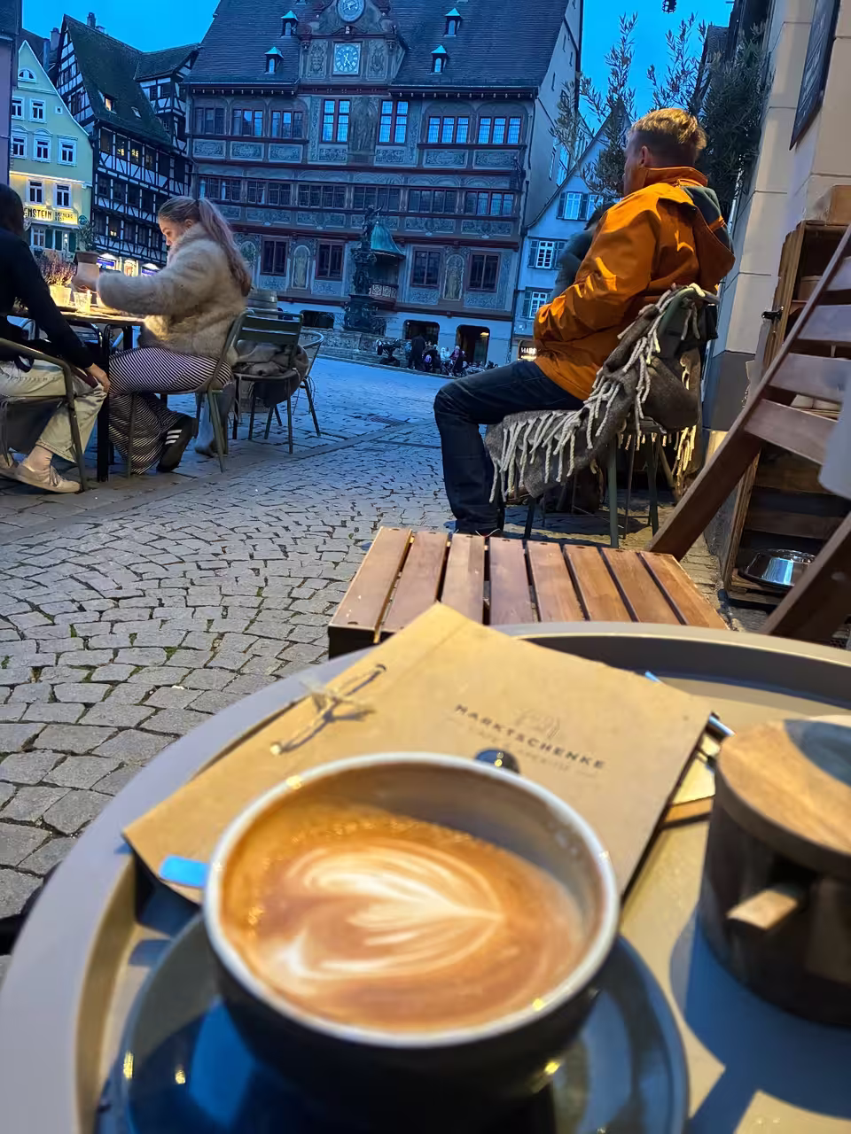 a cappuccino in Tübingen · Germany, a 13