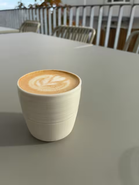 a cappuccino in Tübingen · Germany, a 13