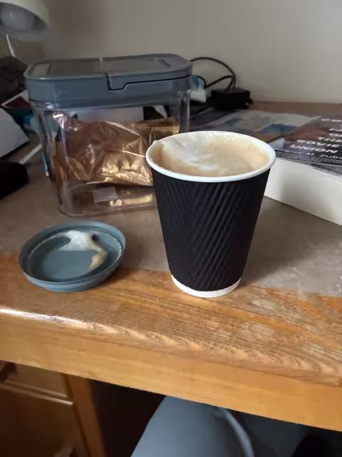 a cappuccino in Oxfordshire · United Kingdom, a 5